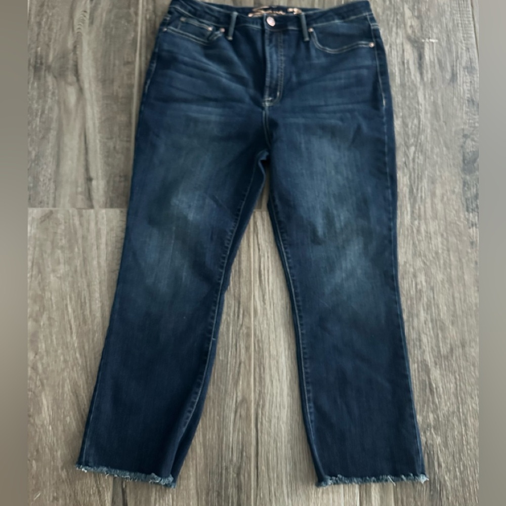 Seven7 Blue Straight Leg Women's Jeans